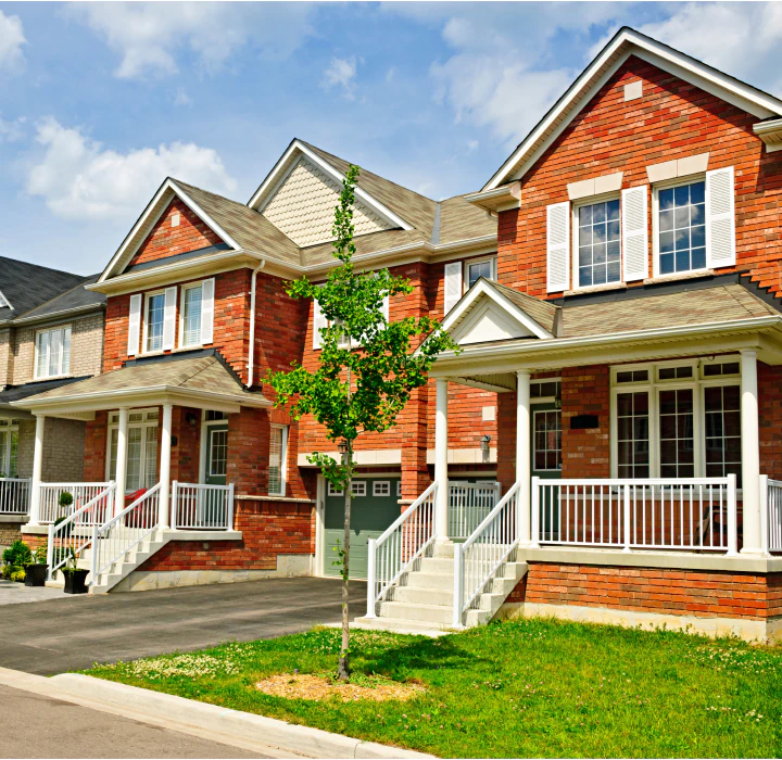 row of suburban homes in toms river new jersey